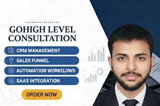 be your gohighlevel expert for CRM, funnels and automation