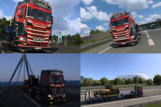 create custom 3d quality ets 2 and ats skin and trucks, ets trailer, ats map