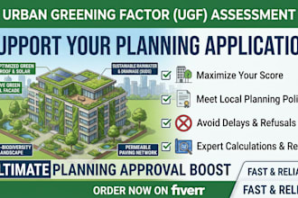prepare an urban greening factor ugf assessment and report