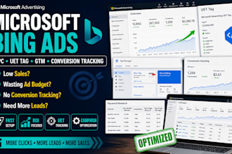 setup and manage microsoft bing ads PPC campaigns for more sales