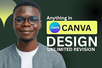 design professional canva website design canva landing page canva business site