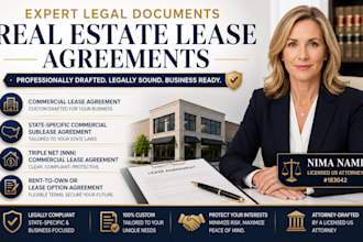 draft a custom commercial lease agreement as a licensed US attorney