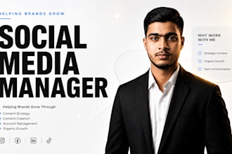 be your social media manager for content and organic growth