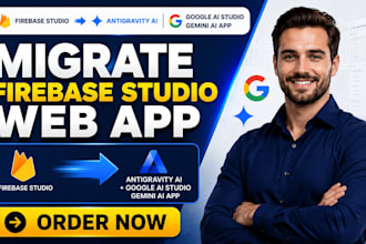 migrate firebase studio web app to antigravity ai google ai studio gemini ai app