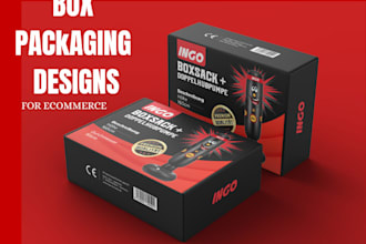 design custom box packaging and labels for ecommerce and startup brands