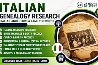 do genealogy research for italian ancestors italian ancestor family records
