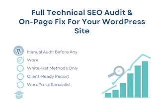 do a website audit report and fix technical SEO problems
