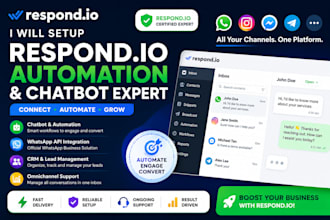 setup respond io whatsapp API chatbot automation and CRM integration
