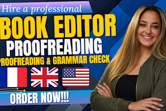 proofread copy edit grammar check french and english text document book editor
