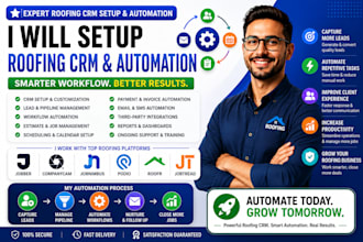 setup roofing crm jobber companycam jobnimbus podio roofr jobtread automation