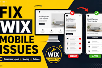 fix wix mobile responsiveness, wix mobile layout and responsive website issues