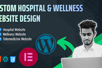 build custom hospital website, health website clinic website