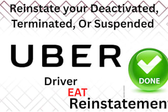 reactivate your uber driver, eat, spark driver deactivated account