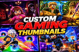 professional and creative roblox thumbnails