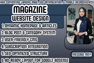magazine website digital media design content website editorial website