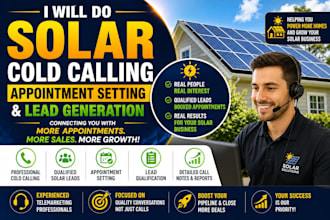solar and roofing cold calling,cold caller,appointment setter,telemarketer