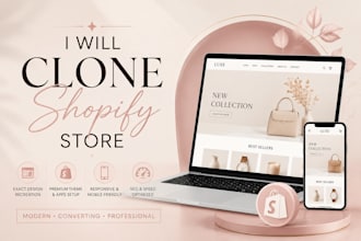 clone shopify store redesign shopify website replicate shopify store