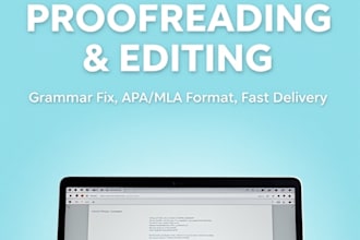 proofread and edit your assignment essay and academic paper