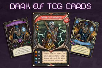 craete tcg art asset pack for  card game and indie games