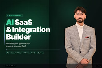 build your ai powered saas or integrate ai into your app