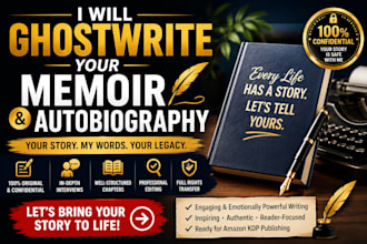 ghostwrite a memoir and autobiography