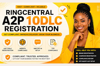 register ringcentral a2p 10dlc campaign for SMS compliance