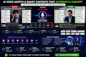 build custom ai voice agents and smart chatbots to automate