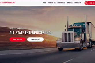 design wix logistics website freight forwarding company shipping cargo website