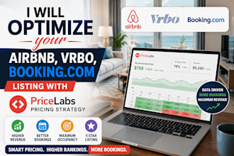 optimize your airbnb, vrbo, bookingcom listing with pricelabs pricing strategy