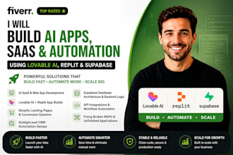 build ai apps, saas and automation using lovable ai, replit and supabase
