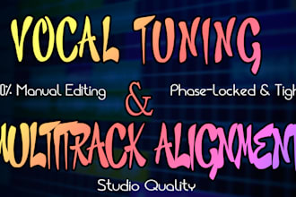 professionally edit, align, and clean your audio tracks