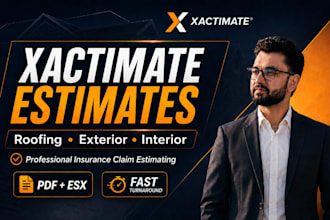 write xactimate estimates for roofing and exterior claims