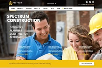 build wix construction website general company contractor home builder website