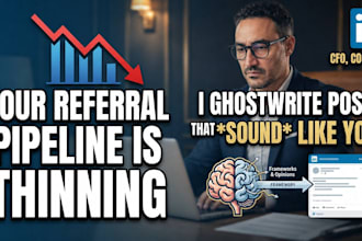 ghostwrite linkedin posts for fractional executives