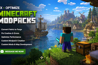 create fix optimize minecraft modpacks convert fabric to forge custom mod map