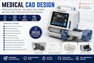 do medical product design and medical box design for 3d product animation