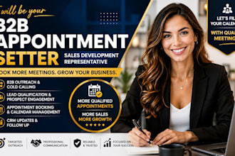 be your b2b appointment setter and sales development representative
