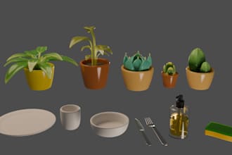 create high quality stylized 3d environment assets