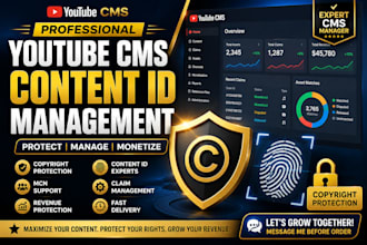manage youtube cms content id and mcn rights professionally