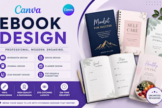 canva ebook design canva template design canva designer, formatting, pdf desiggn