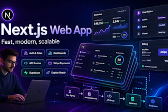 be your nextjs developer for a modern web app