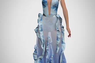 design custom 3d evening dresses with multiple variations using clo 3d