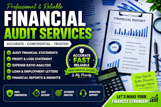 audit financial statement, profit and loss, expense ratio letter,loan employment