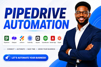 pipedrive dialpad jotform calendly square quickbooks adobesign zapier automation