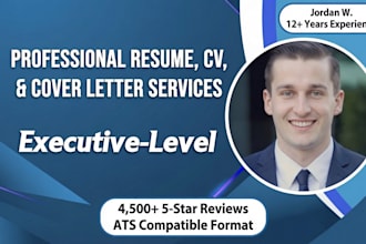 deliver professional executive resume writing services