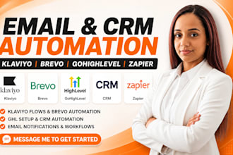 klaviyo flows brevo automation email notification gohighlevel setup CRM zapier