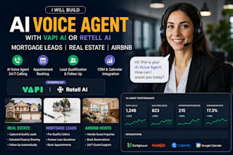 generate mortgage leads real estate airbnb ai voice agent with vapi or retell ai