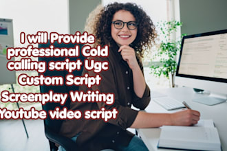 do proffesional cold calling script, custom script writing screenplay writer