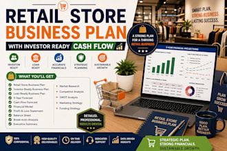 retail store business plan investor ready cash flow funding strategy
