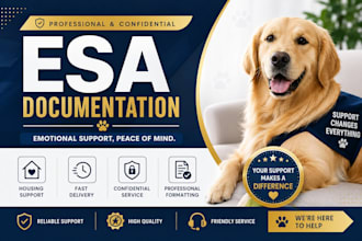 professionally prepare and format esa support documentation
